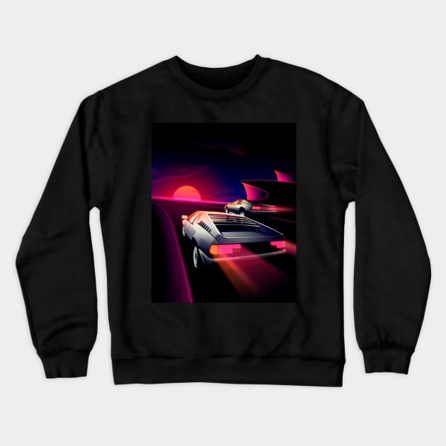 Cliffside Racers Crewneck Sweatshirt by Jarkkokarkko